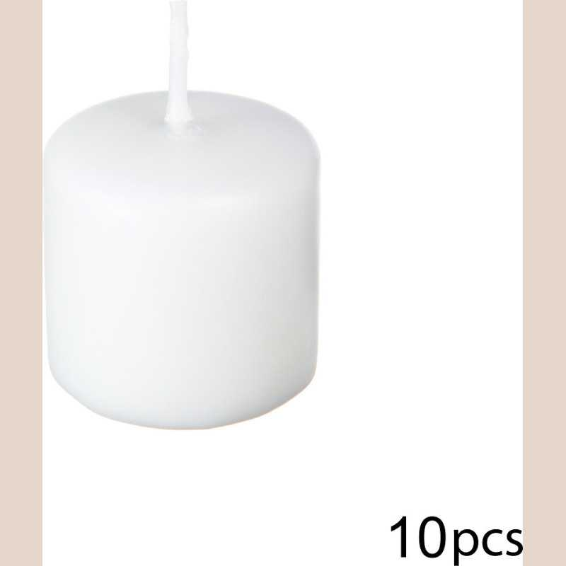 bougie-x10-many-blanc-d38-cm