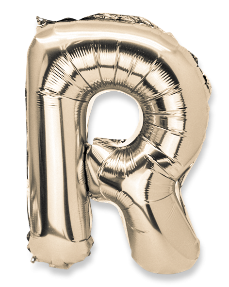  ballon metal or 36cm lettre r