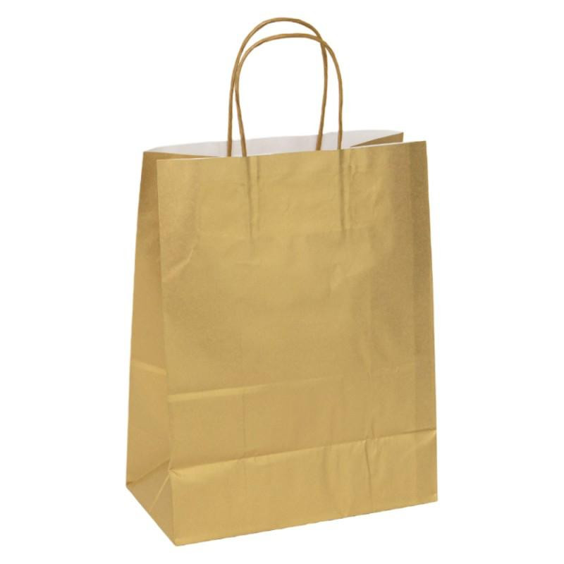 Sac papiedr or kraft grand