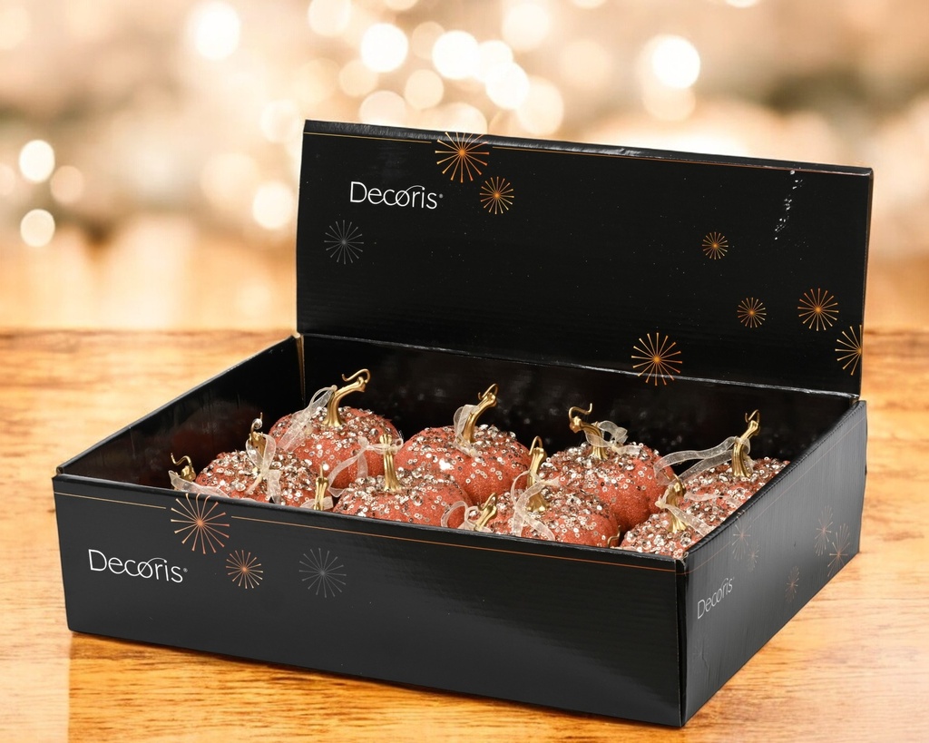 Citrouille mousse perles rocaille 