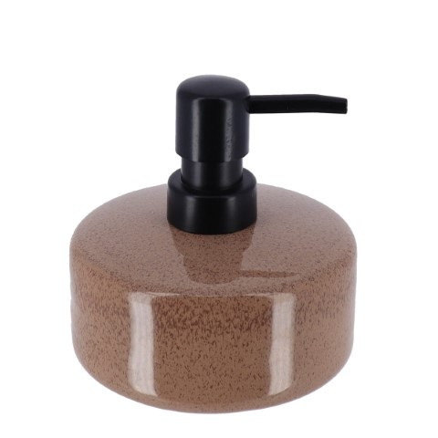 Distributeur a savon gres laque 400 ml -  caramel