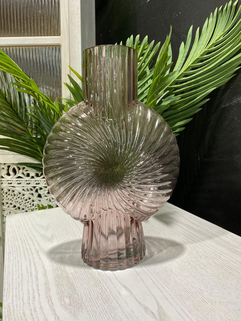 Vase verre relief 