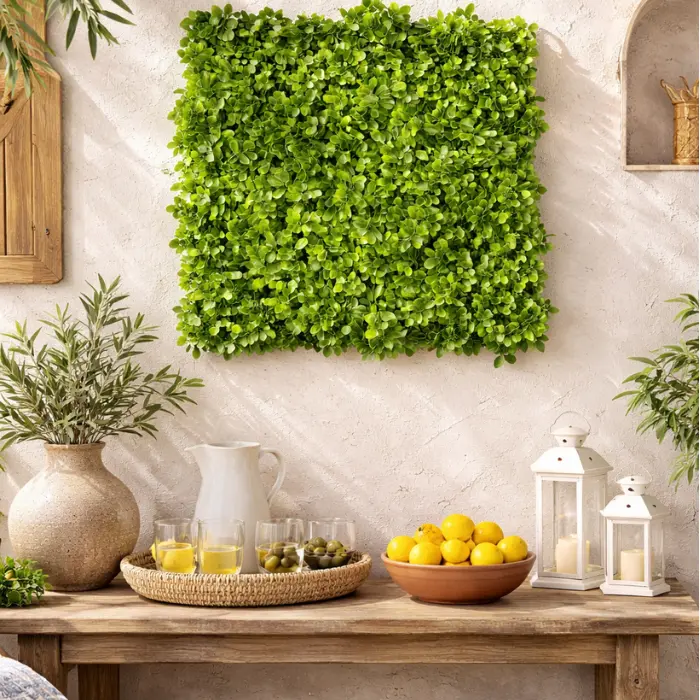 Jardin vertical 50x50cm feuille fonce