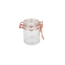 Bocal à conserve verre et métal rose gold 4x6cm - 40ml