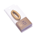 Bougie chiffre 0 metallise or 4.3cm sur pic