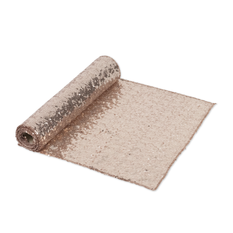 Chemin de table sequins rose gold 3 0cmx2.50m