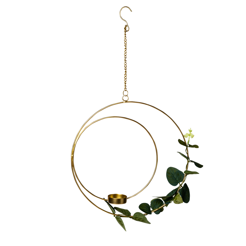 Suspension bougeoir eucalyptus sur