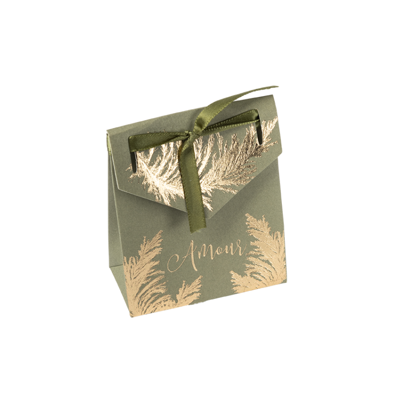 10 contenants pampa kaki et dorure