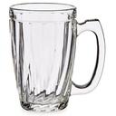 Pichet mug verre 340ml rayures