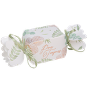 10 contenants papillotes botanique rose gold papier texturé 15x4x4cm