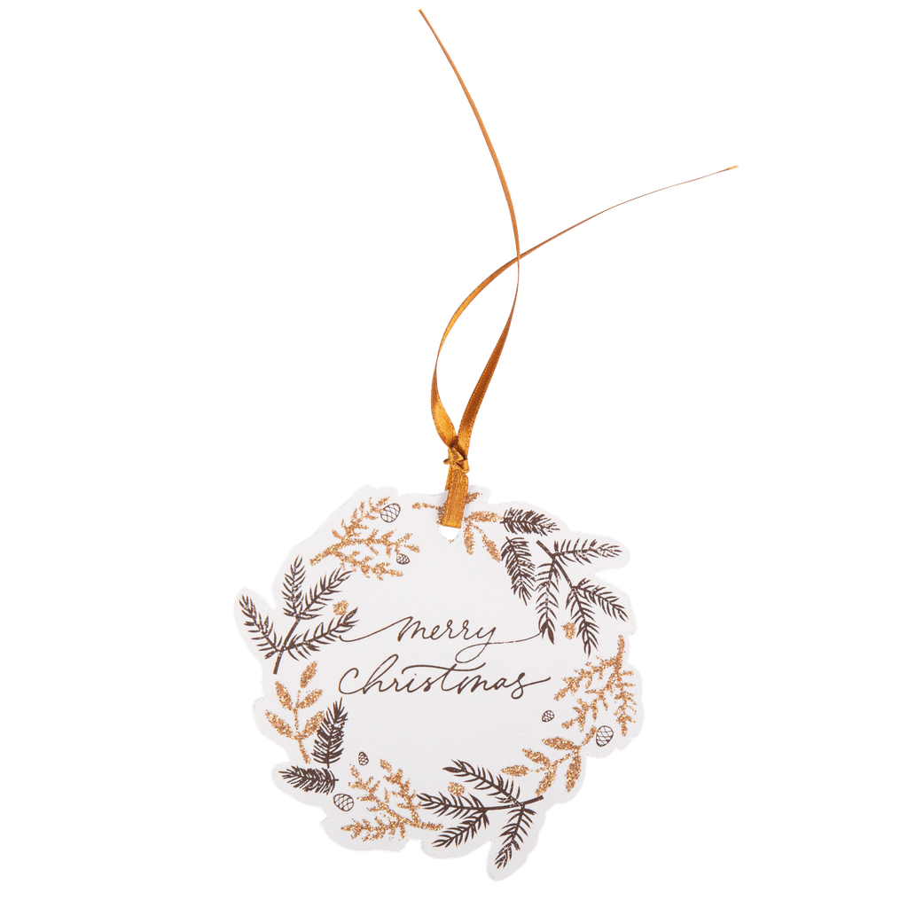  8 etiquettes merry christmas blush 