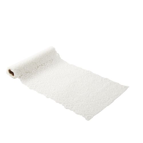 Chemin de table le fleuri dentelle blanche 18cmx3m