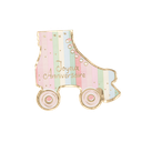 16 serviettes "joyeux anniv." mahault pastel et or 33 x 33 cm - 3 plis