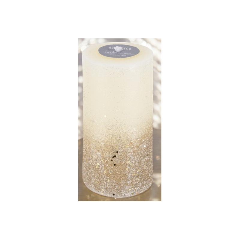 Bougie pilier 7x13cm blanc