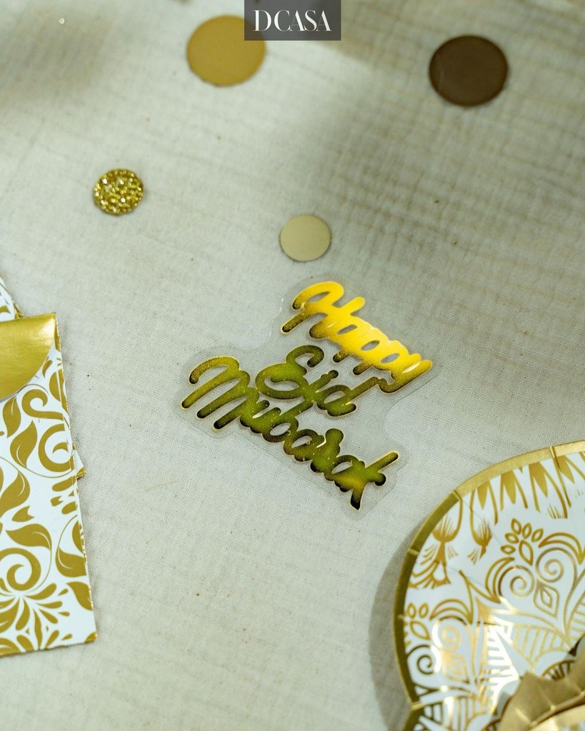 Confetti "happy eid mubarak"