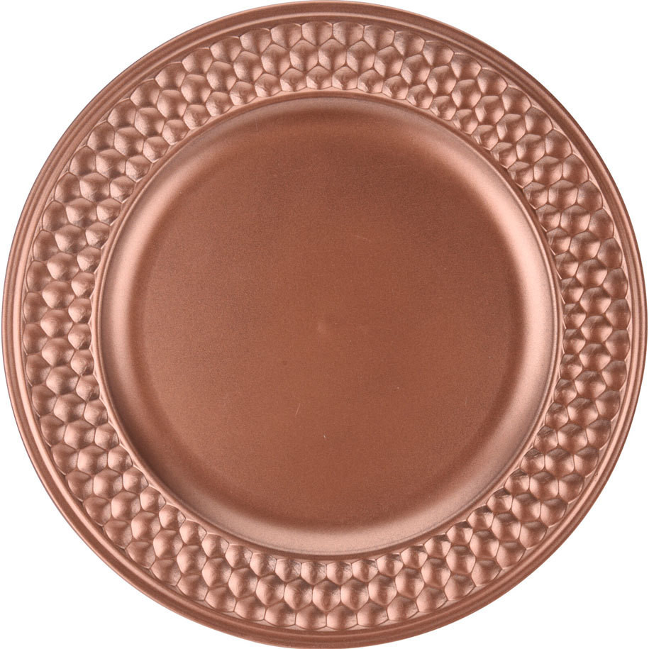 Plate 33cm 2ass metallic