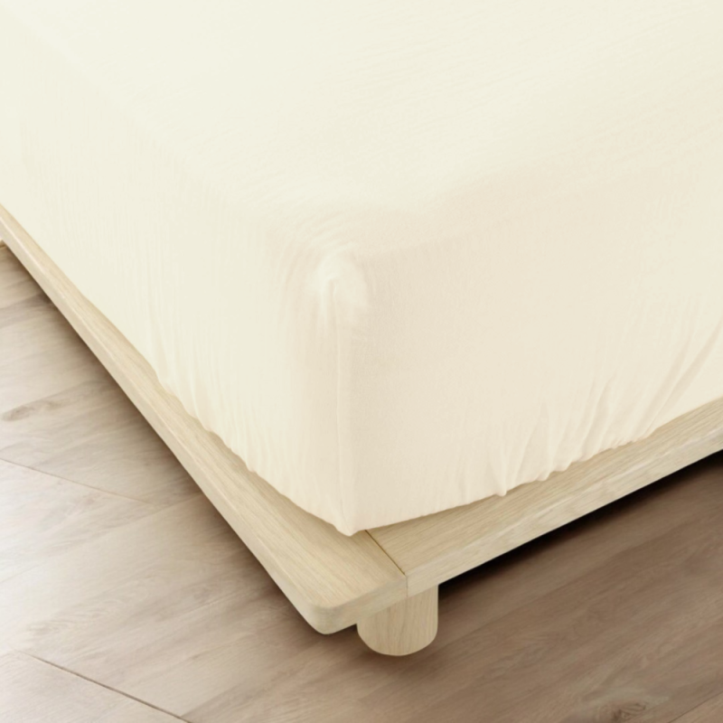 Drap housse 140x190 grege gaze de coton celestia