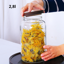 Bocal 2.8l couv bois