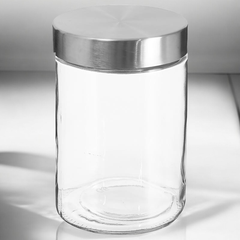 Bocal verre + inox 1,2L NIXO  