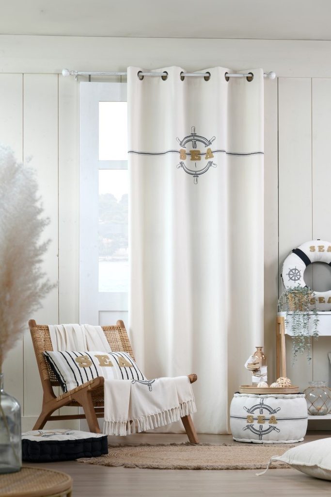 Maritime coussin sol 45x45x10 marine