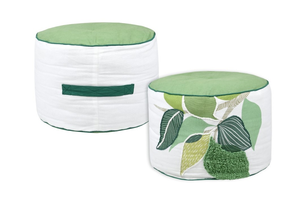 Zira pouf rond 40x30vert 