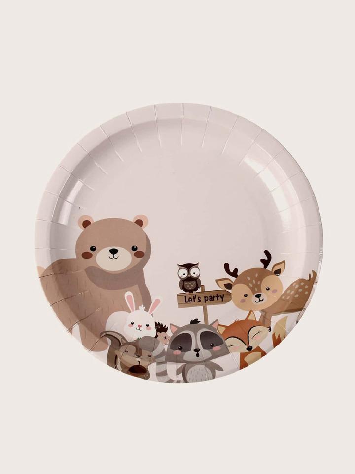 Assiette forest friends x8 pm