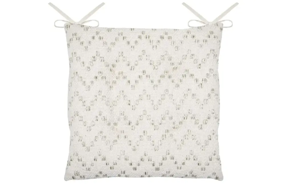 Galette de chaise amazonica  blanc 38x38