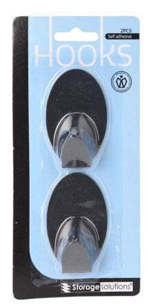 Crochets inox 2pcs ovale 