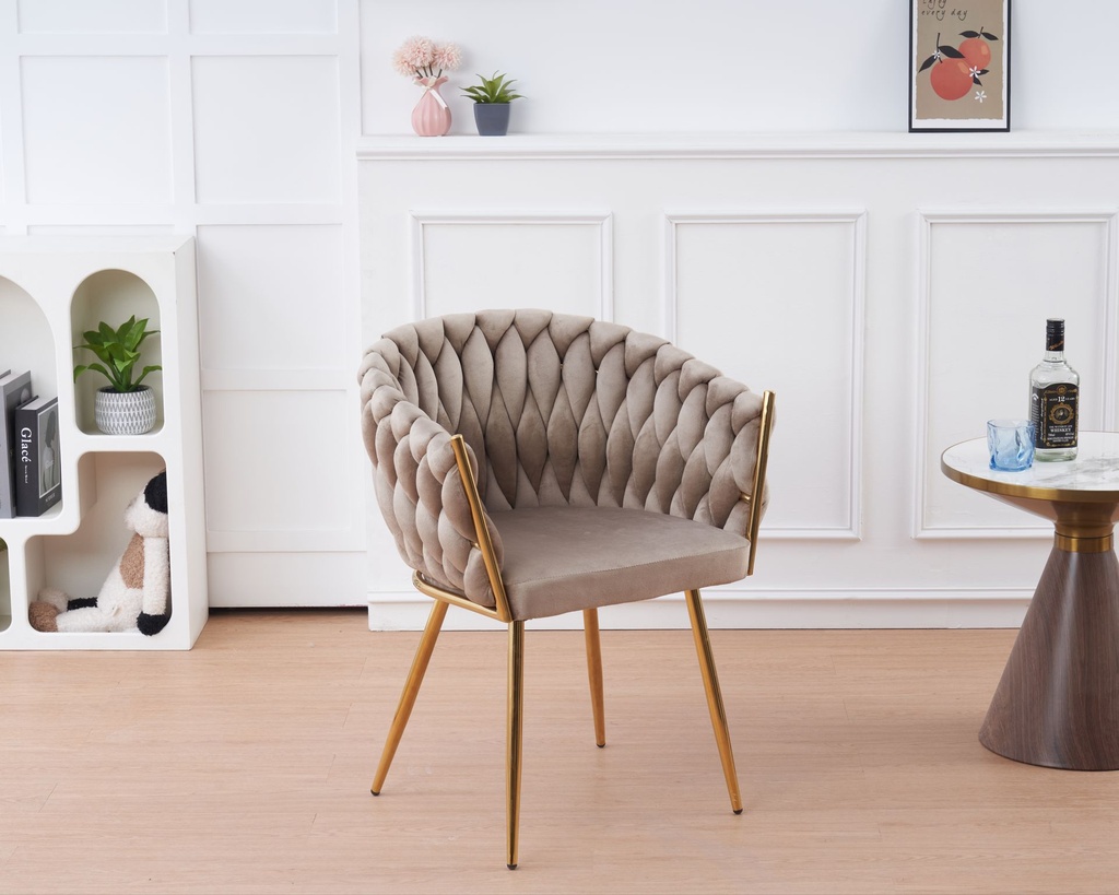 Chaise de salle à manger Laora taupe 