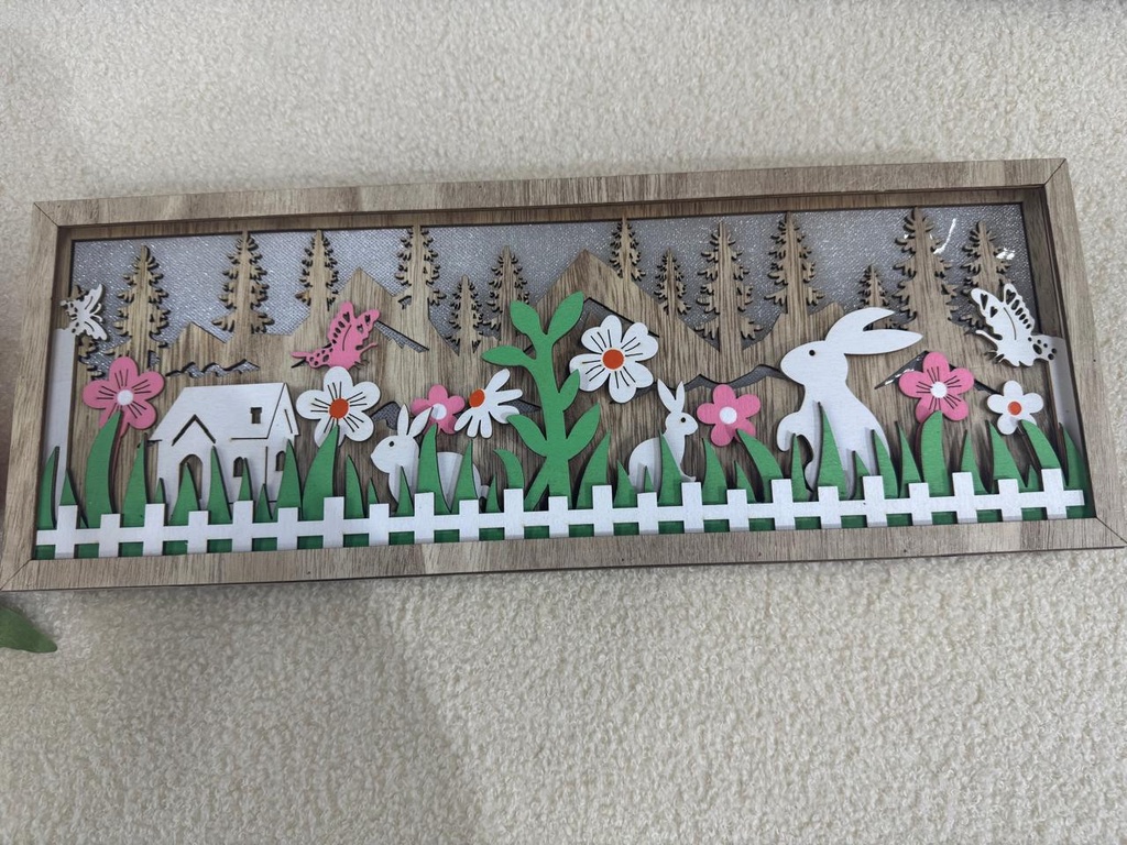 Deco "pâques" en bois