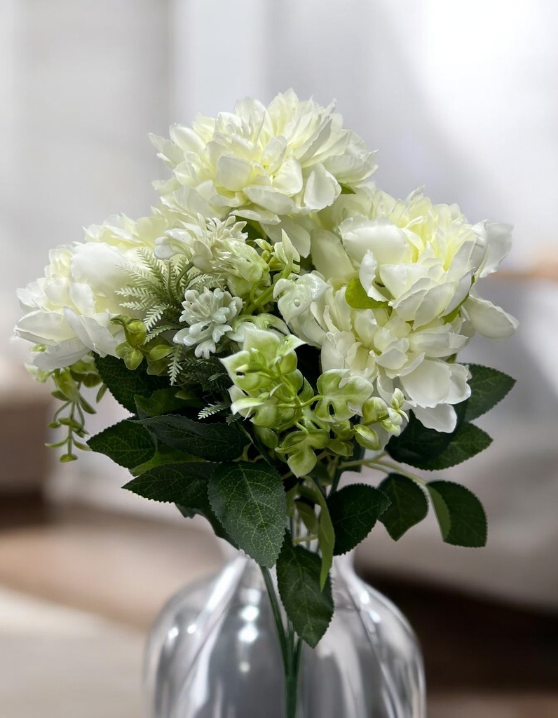 Bouquet de pivoine blanc 