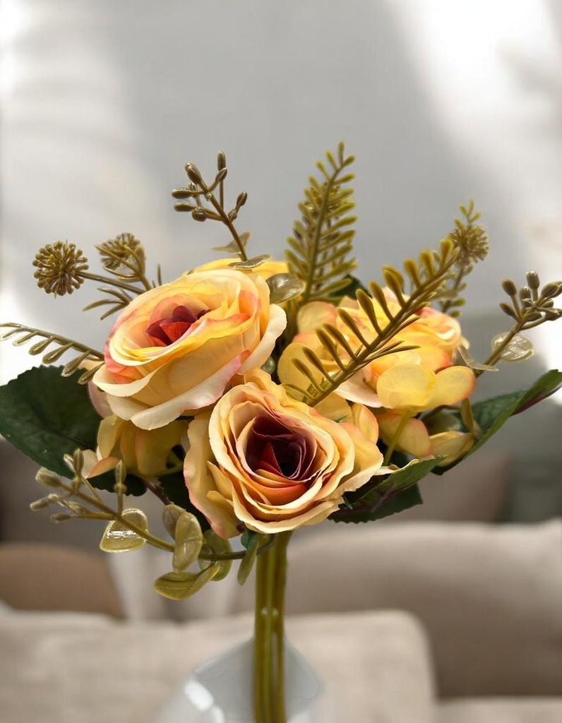 Bouquet rose beige
