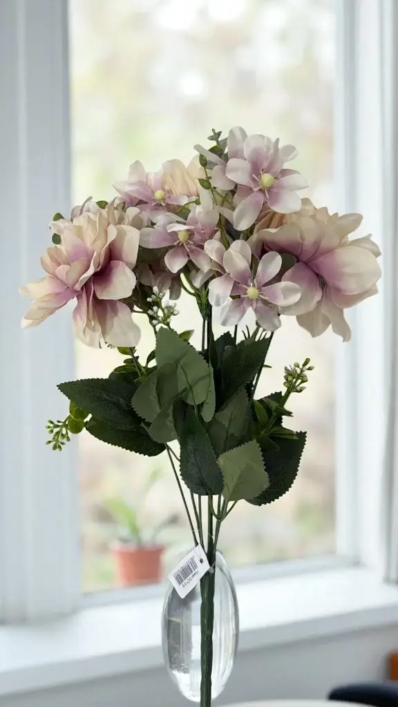 Bouquet de fleurs mauve