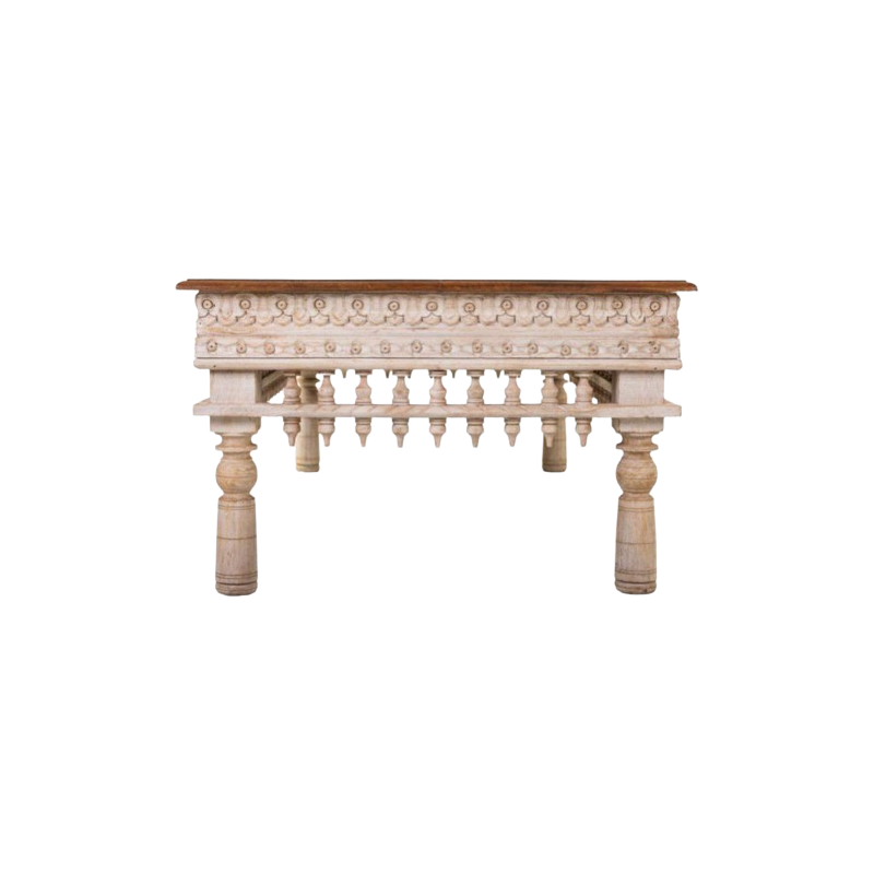 Wdn carved coffee table (table basse)