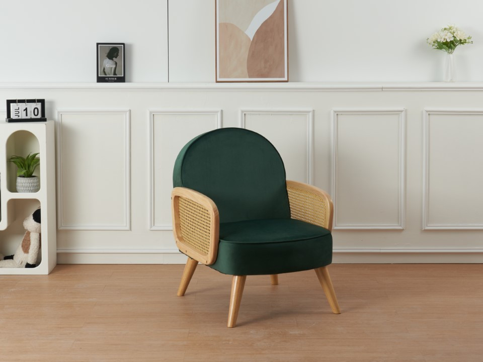 Fauteuil vert "mahia"