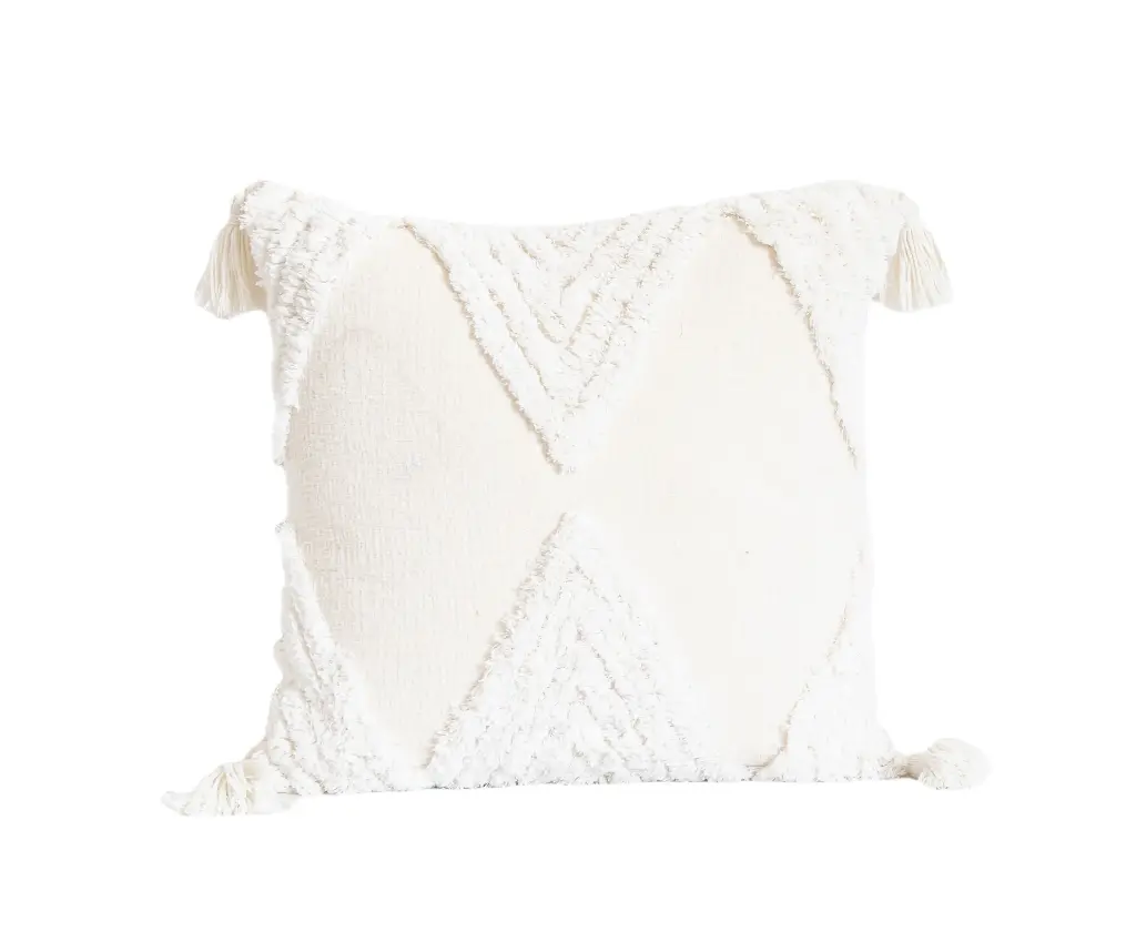 Coussin abstract refinement blanc 45x45cm