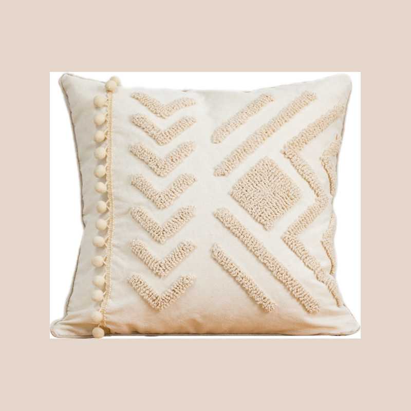 Coussin mila naturel 45x45