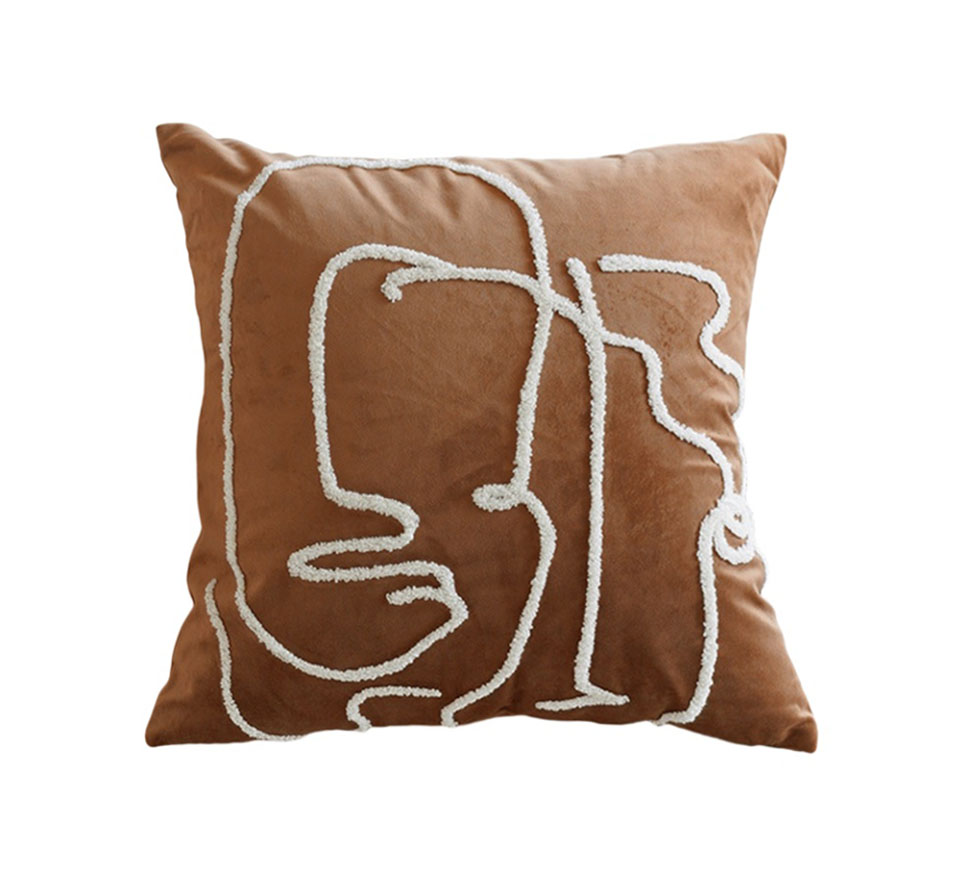 Coussin vera marron