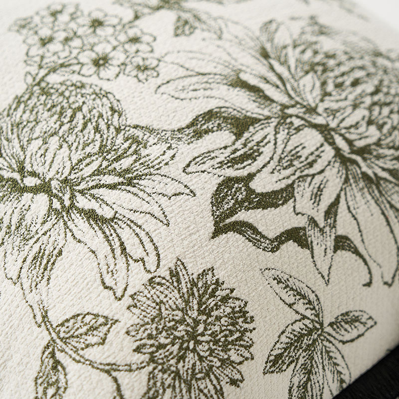 Coussin "rêverie élégante" noir - 45x45 cm 