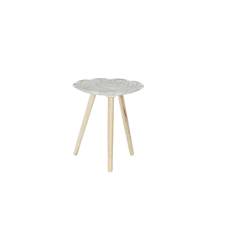 Table auxiliaire mdf sapin 40x40x45 feuille blanc