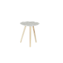 Table auxiliaire mdf sapin 40x40x45 feuille blanc