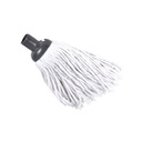 Mop coton ecru franges longues 22cm 120gr