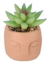 Plante pot ciment orange