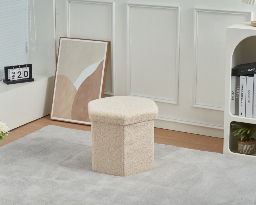 Pouf "katy" beige