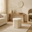 Pouf "katy" blanc