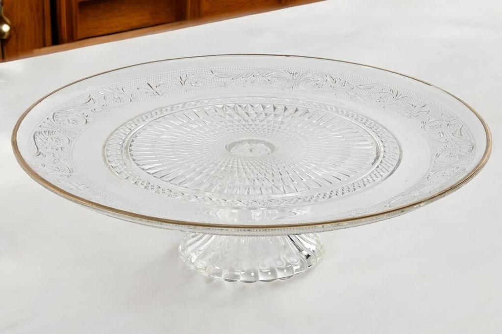 Assiette verre 4 transparent