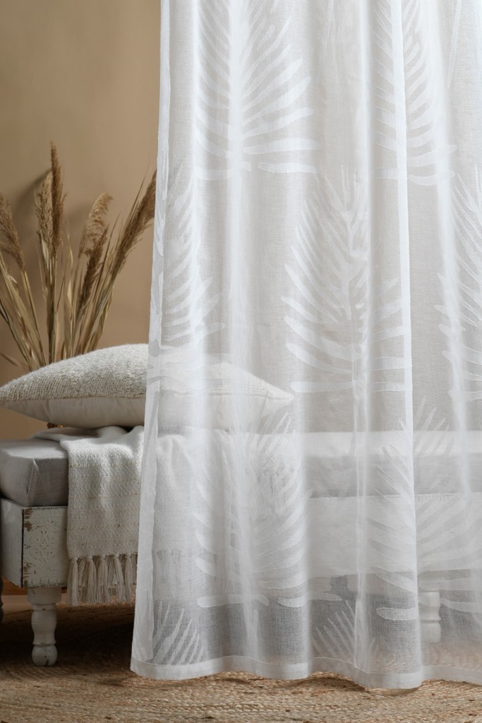 Mansourah voilage 140x260 blanc