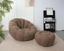Pouf jema taupe dc