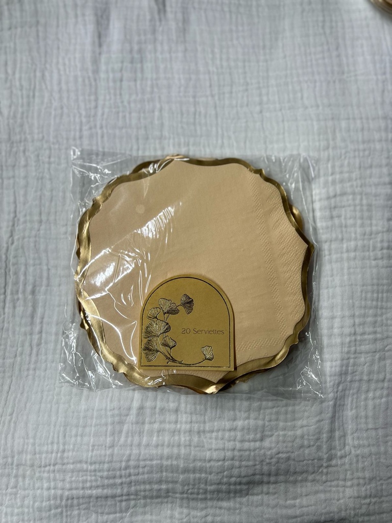 Serviette sable x20