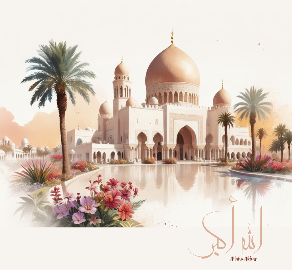 Tableaux 30x40 "allahu akbar"